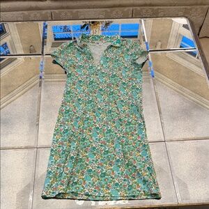 Lacoste Green Floral Mini Dress